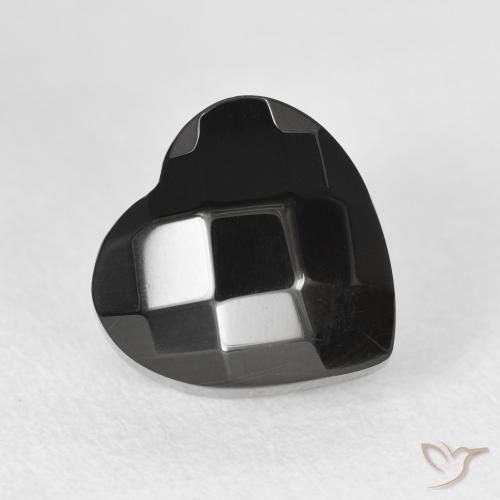 4.20ct Натуральный Черный Оникс, Сердце, Непрозрачный