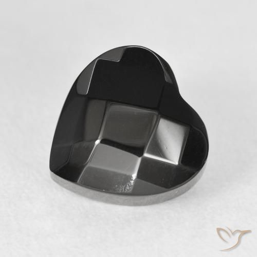 4.33ct Натуральный Черный Оникс, Сердце, Непрозрачный