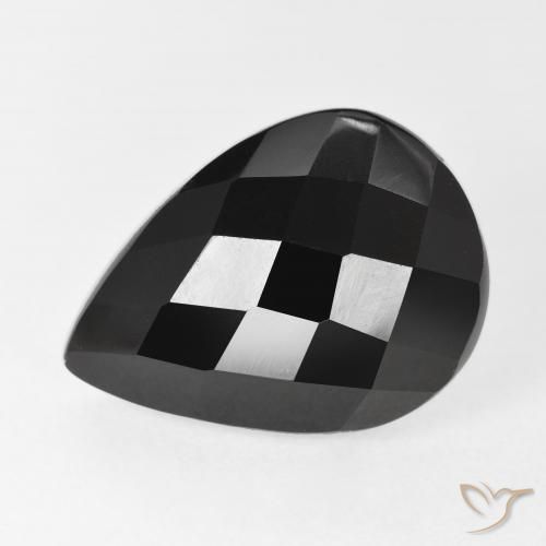 9.97ct Натуральный Черный Оникс, Форма груши, Непрозрачный