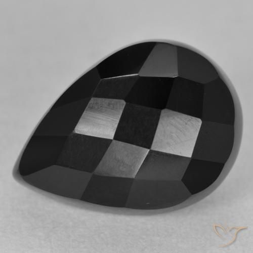10.05ct Натуральный Черный Оникс, Форма груши, Непрозрачный
