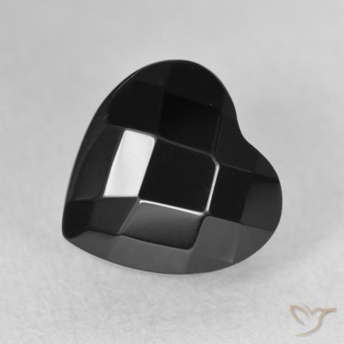 4.35ct Натуральный Черный Оникс, Сердце, Непрозрачный
