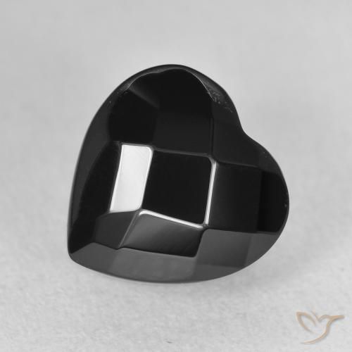 4.50ct Натуральный Черный Оникс, Сердце, Непрозрачный