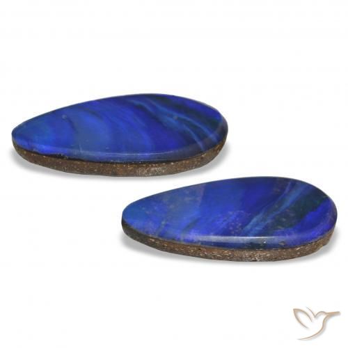 3.19 карата, натуральный Многоцветный Синий Зеленый Опаловый дублет, Форма груши, Непрозрачный