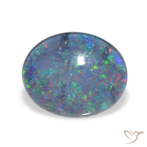 2.90ct Натуральный Многоцветный Опаловый триплет, Овал, Непрозрачный