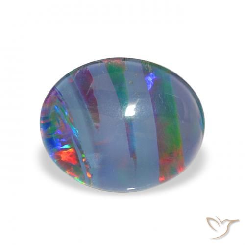 2.25ct Многоцветный Опаловый триплет, Овал, Непрозрачный