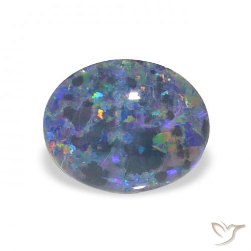 1.98ct Натуральный Многоцветный Опаловый триплет, Овал, Непрозрачный
