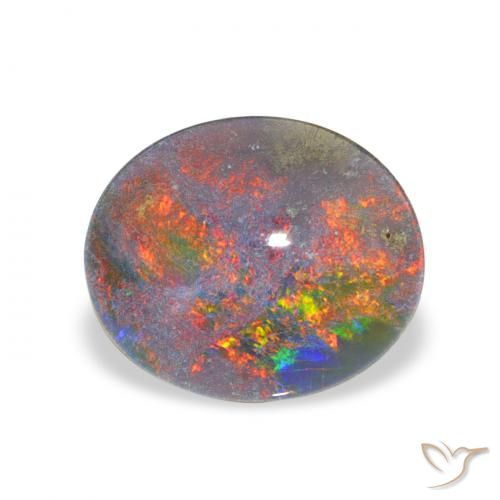 2.41ct Натуральный Многоцветный Опаловый триплет, Овал, Непрозрачный