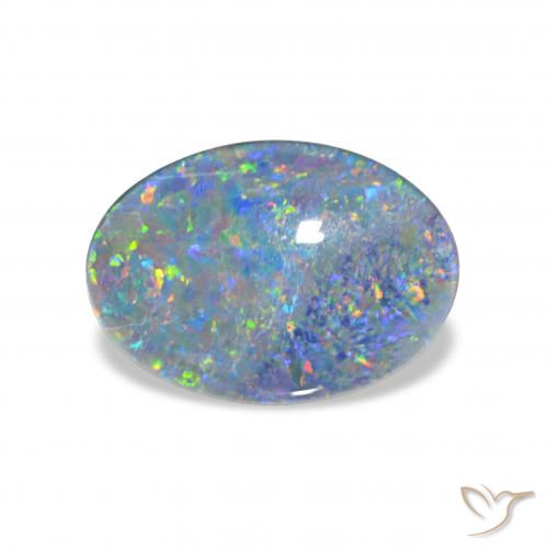 3.36ct Многоцветный Опаловый триплет, Овал, Непрозрачный