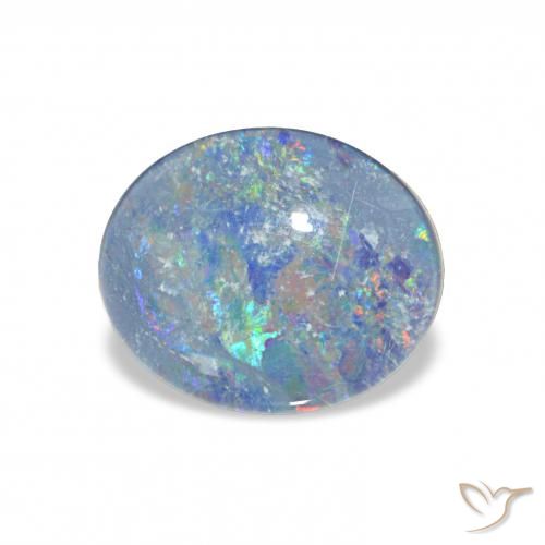 2.86ct Многоцветный Опаловый триплет, Овал, Непрозрачный