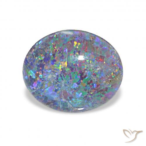 2.83ct Многоцветный Опаловый триплет, Овал, Непрозрачный