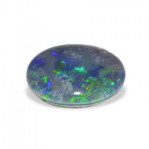 2.85 карата, натуральный Многоцветный Opal Triplet, Овал, Непрозрачный