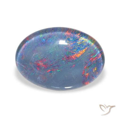 4.28ct Многоцветный Опаловый триплет, Овал, Непрозрачный