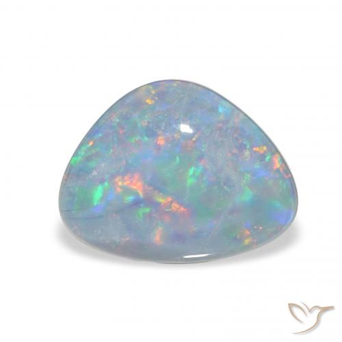 2.71ct Натуральный Многоцветный Опаловый триплет, Триллион, Непрозрачный