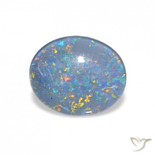 2.90ct Многоцветный Опаловый триплет, Овал, Непрозрачный