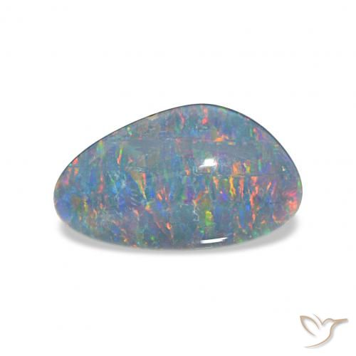 3.84ct Многоцветный Опаловый триплет, причудливая, Непрозрачный