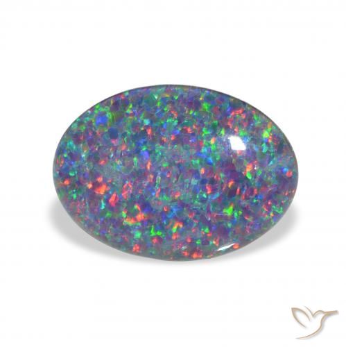 3.53ct Многоцветный Опаловый триплет, Овал, Непрозрачный