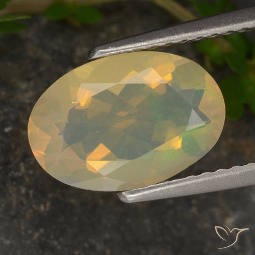1.46ct Натуральный Многоцветный Опал, Овал, Прозрачный
