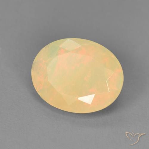 1.48ct Натуральный Многоцветный Опал, Овал, Полупрозрачный