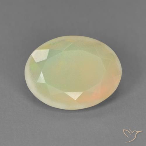 1.96ct Натуральный Многоцветный Опал, Овал, Полупрозрачный