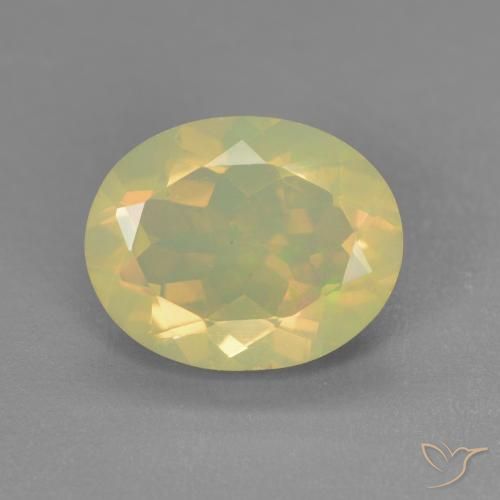 1.43ct Натуральный Многоцветный Опал, Овал, Прозрачный