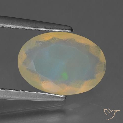 1.61ct Натуральный Многоцветный Опал, Овал, Прозрачный