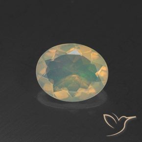 1.47ct Натуральный Многоцветный Опал, Овал, Прозрачный