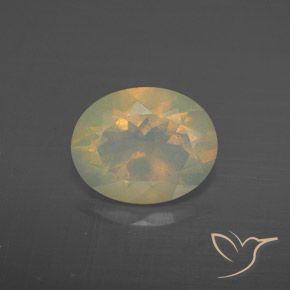 1.50ct Натуральный Многоцветный Опал, Овал, Прозрачный