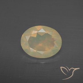 1.38ct Натуральный Многоцветный Опал, Овал, Прозрачный