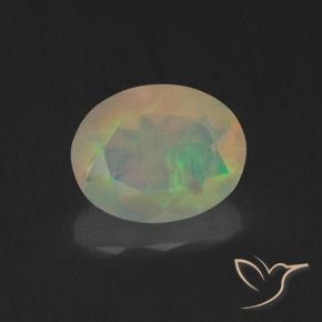 1.16ct Натуральный Многоцветный Опал, Овал, Прозрачный