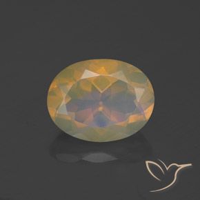 1.33ct Натуральный Многоцветный Опал, Овал, Прозрачный
