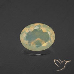 1.56ct Натуральный Многоцветный Опал, Овал, Прозрачный
