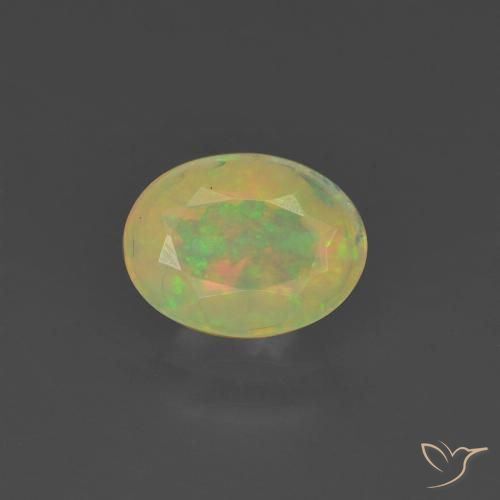 0.73ct Натуральный Многоцветный Опал, Овал, Полупрозрачный