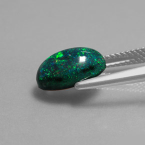 1.95 карата, натуральный Многоцветный Опал, Огранка Овал, Непрозрачный