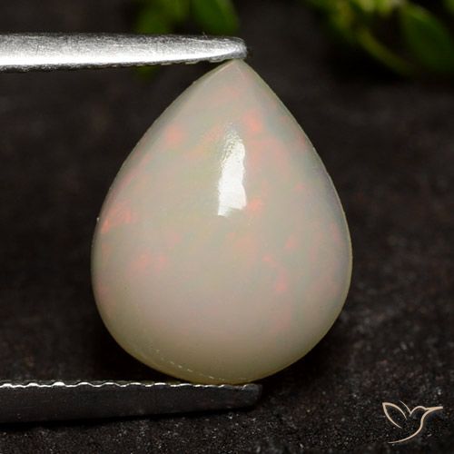 1.73ct Натуральный Многоцветный Опал, Форма груши, Полупрозрачный