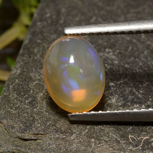 1.20ct Натуральный Многоцветный Опал, Овал, Прозрачный