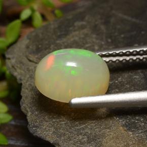 1.46 карата, натуральный Многоцветный Опал, Огранка Овал, Полупрозрачный