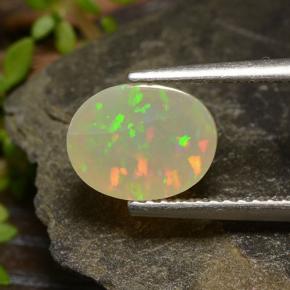 1.46 карата, натуральный Многоцветный Опал, Огранка Овал, Полупрозрачный