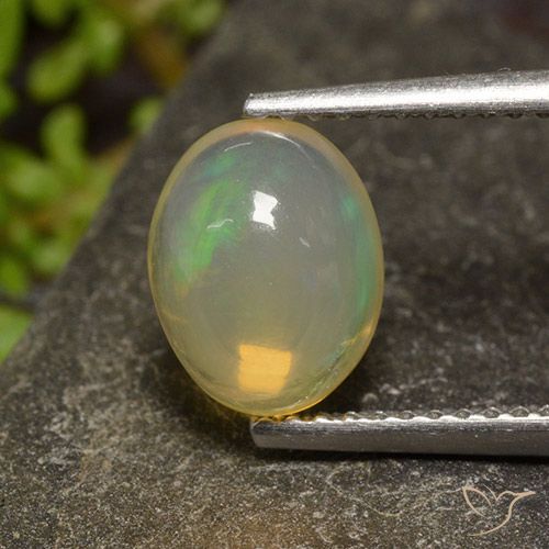 1.65ct Натуральный Многоцветный Опал, Овал, Прозрачный