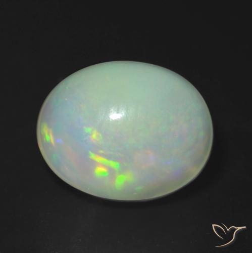1.88ct Натуральный Многоцветный Опал, Овал, Полупрозрачный