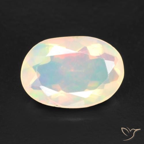 1.03ct Натуральный Многоцветный Опал, Овал, Прозрачный