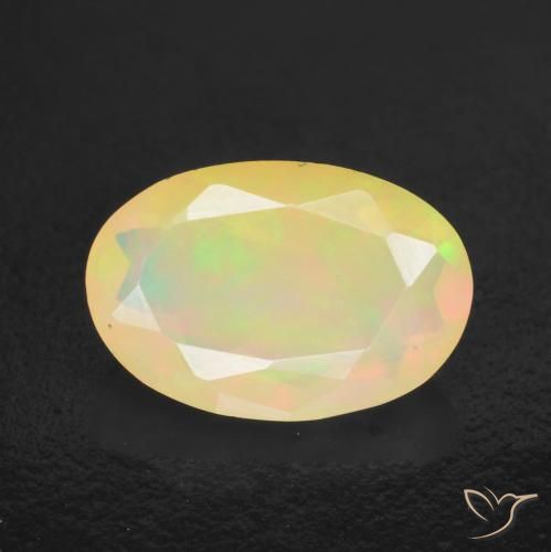 1.49ct Натуральный Многоцветный Опал, Овал, Полупрозрачный