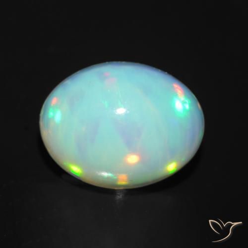 1.34ct Натуральный Многоцветный Опал, Овал, Прозрачный