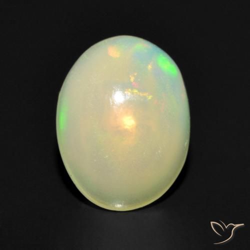 0.95ct Натуральный Многоцветный Опал, Овал, Прозрачный