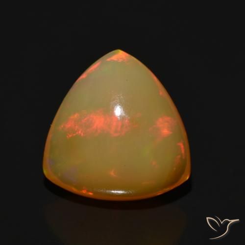 3.13 карата, натуральный Многоцветный Опал, Триллион, Полупрозрачный