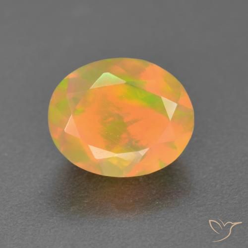 1.32ct Натуральный Многоцветный Опал, Овал, Полупрозрачный
