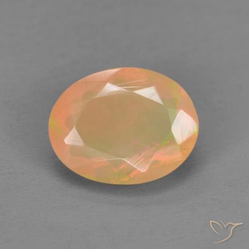 1.16ct Натуральный Многоцветный Опал, Овал, Полупрозрачный