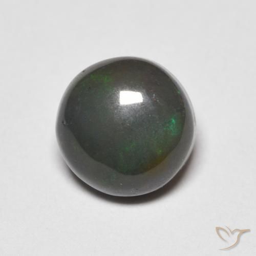 0.82ct Натуральный Многоцветный Опал, Круглый, Непрозрачный