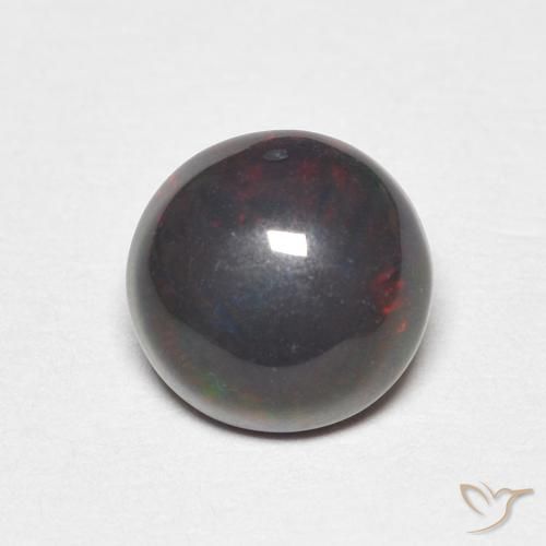0.89ct Натуральный Многоцветный Опал, Круглый, Непрозрачный