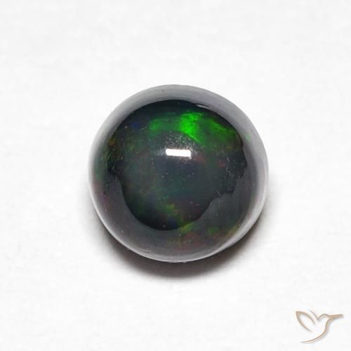 0.44ct Натуральный Многоцветный Опал, Круглый, Непрозрачный