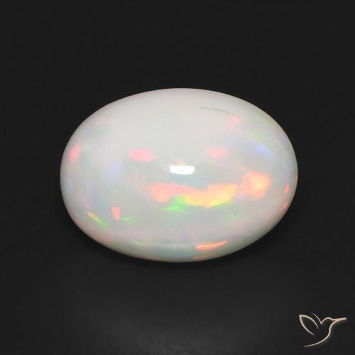 3.33ct Натуральный Многоцветный Опал, Овал, Полупрозрачный